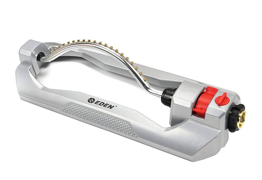 eden metal oscillating lawn sprinkler