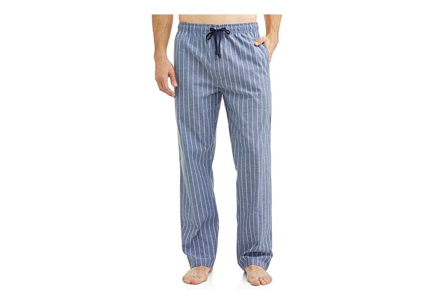 hanes woven plaid stretchy sleep pant