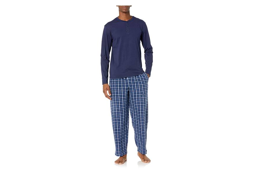 izod men's microfleece pant and jersey knit