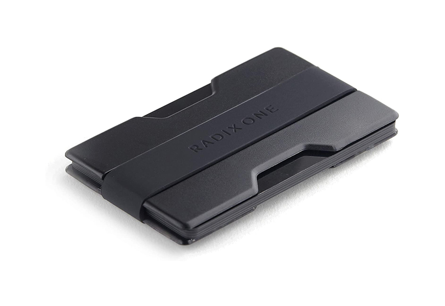 radix one black steel rfid wallet