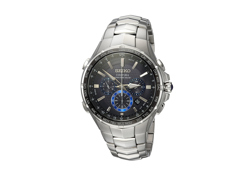 seiko men's coutura stainless steel japanese-quartz watch