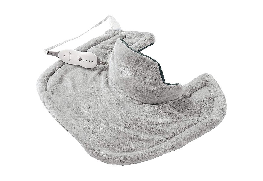 sunbeam 4 heat settings heating pad for neck & shoulder pain relief