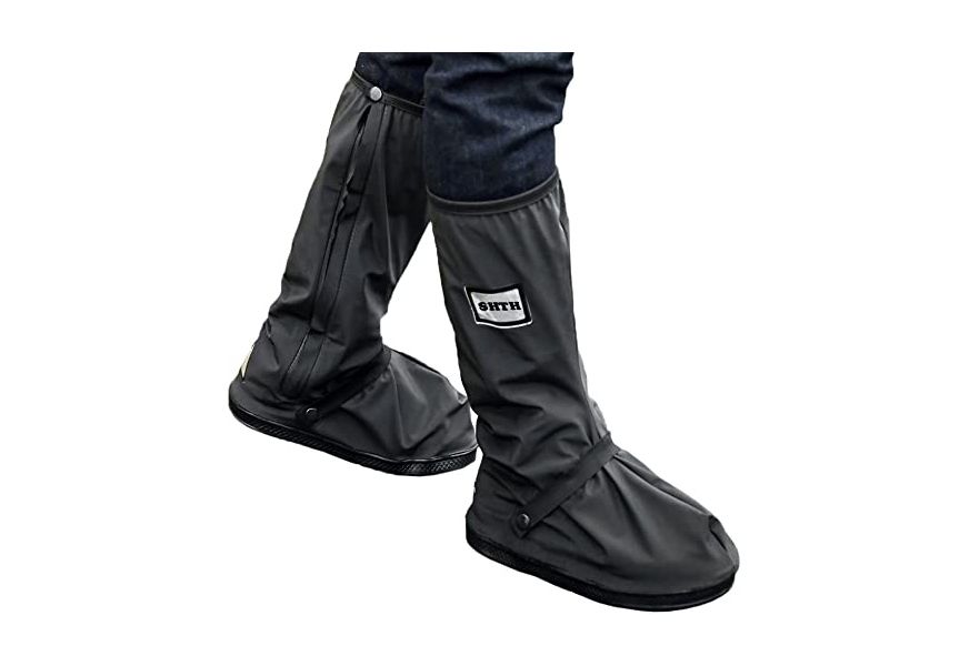 ushth black waterproof rain boot shoe cover