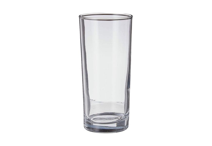 Details about   6 Artisan White Blown Highball Glasses Set Cocktail Bar Tumbler Mix Drink Clear 