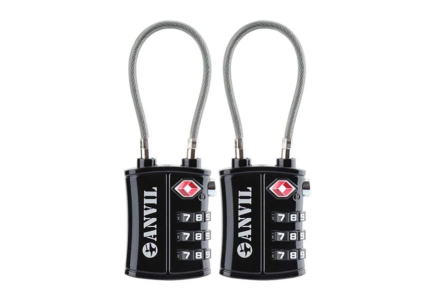 anvil tsa approved luggage cable lock