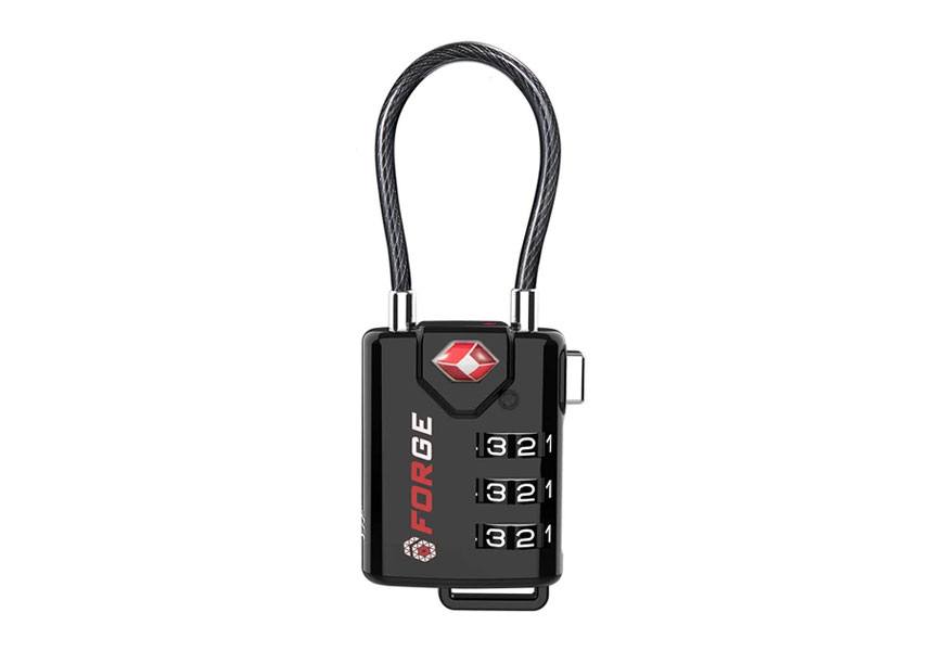 forge tsa approved cable luggage lock