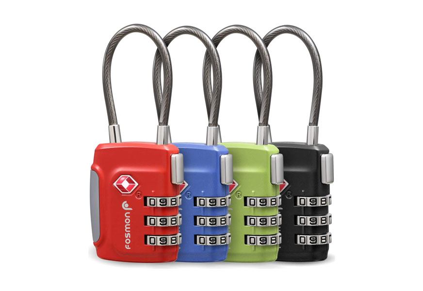 fosmon 4 pack tsa approved luggage lock