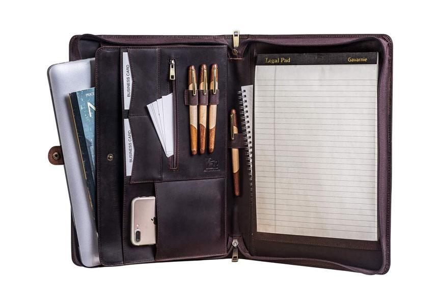 gavarnie leather portfolio for men