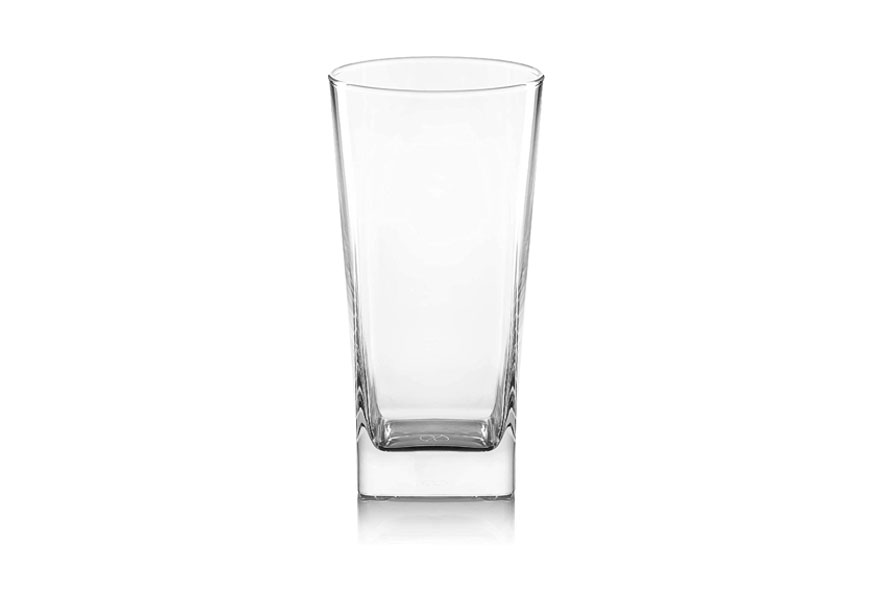 Le'raze Elegant Highball Glasses {Set Of 12} Clear Heavy Base Tall