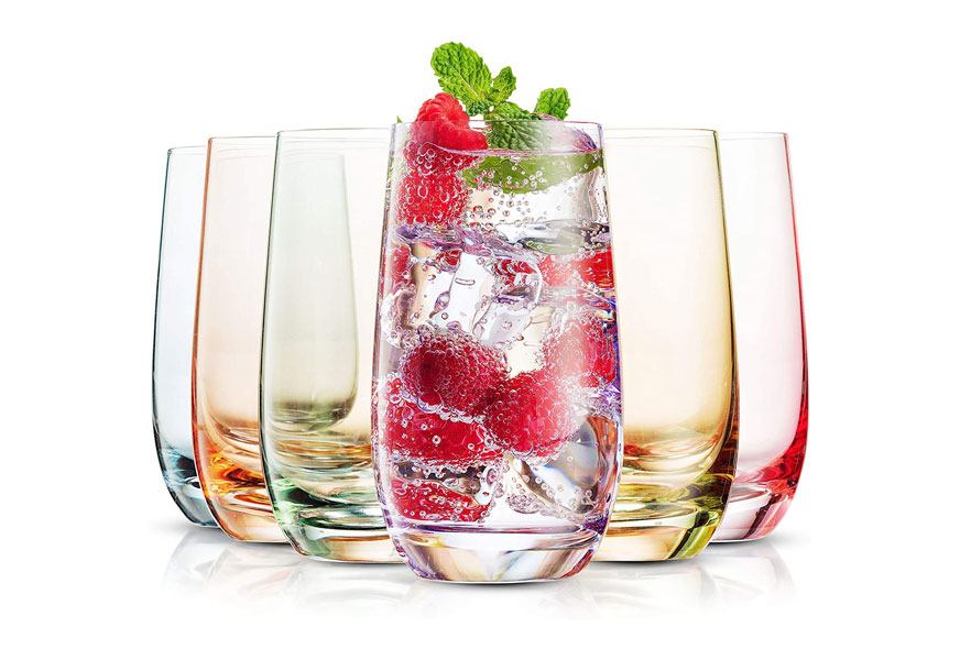 mitbak colored highball glasses