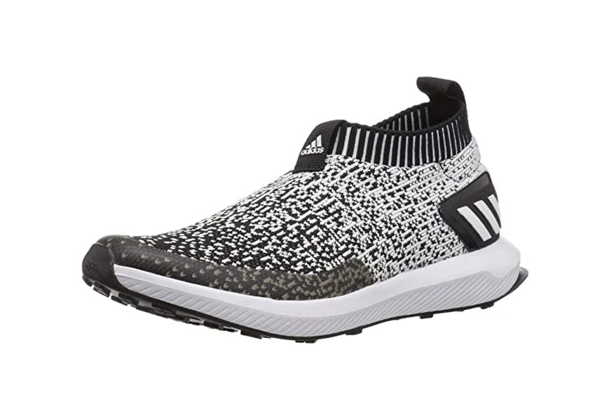 adidas kids' rapidarun laceless knit running shoe