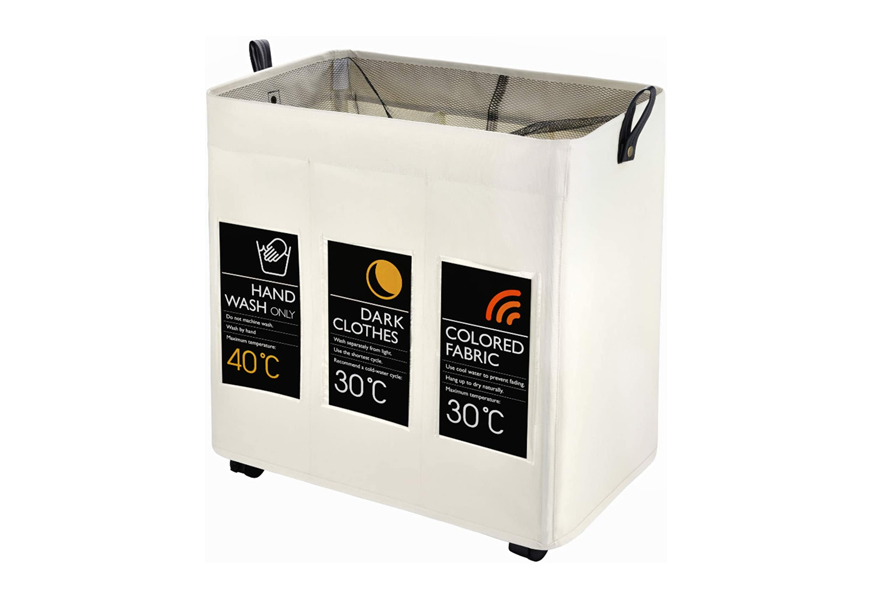 caroeas triple laundry hamper