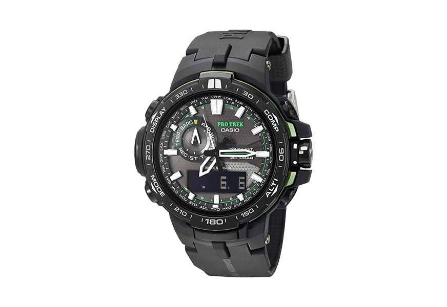 casio pro trek black analog