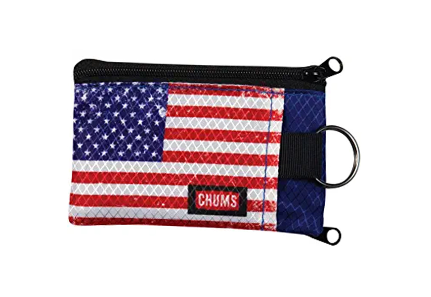 chums surfshort zipper wallet for men