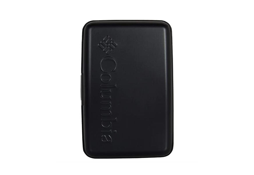columbia men's metal hard case wallet