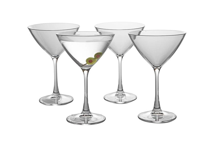 deco unbreakable martini glasses