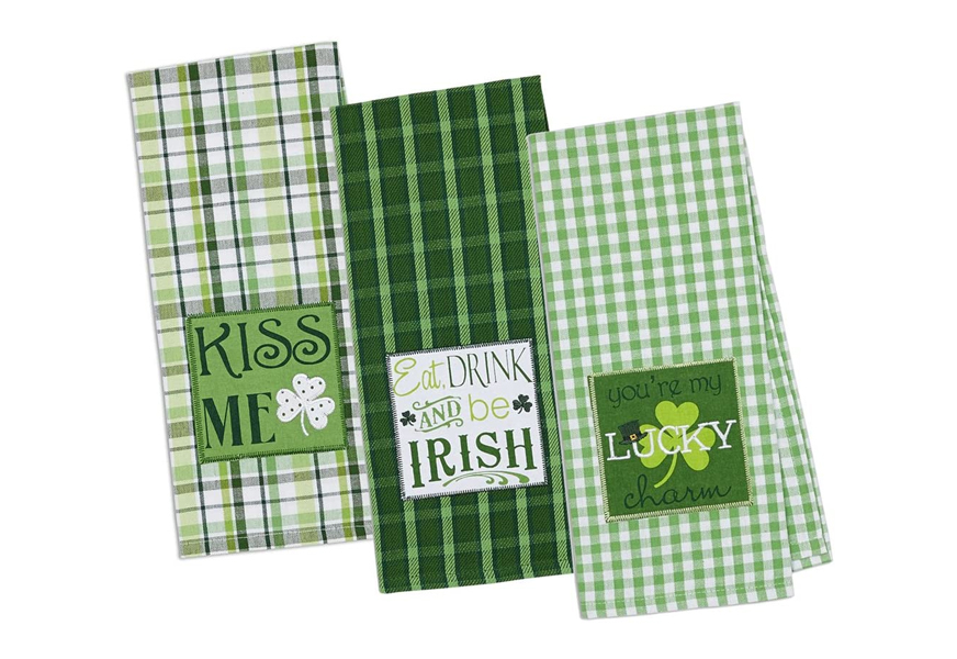 dii set of 3 st. patrick’s dishtowels