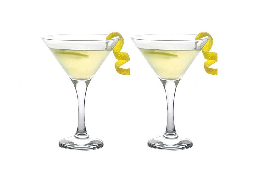 epure milano collection cocktail glass set