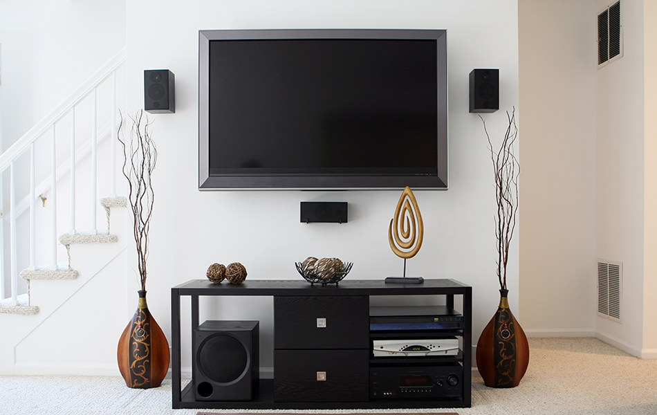 home theater in living room