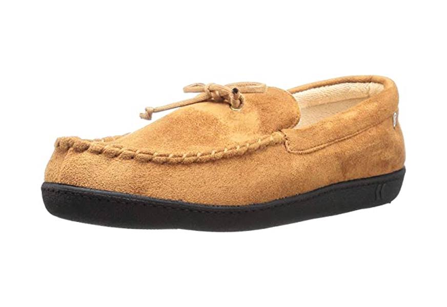 isotoner whipstitch mocassin for men