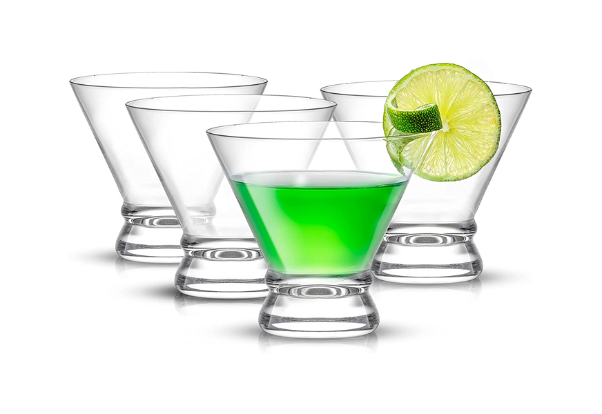 joyjolt afina martini glasses set