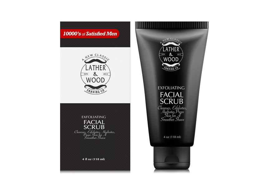 lather & wood’s facial cleanser for men