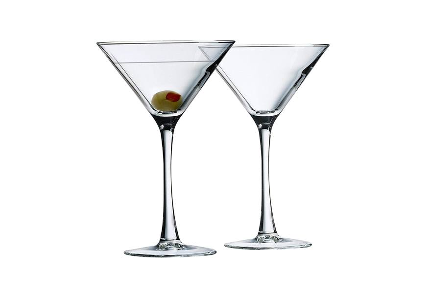 luminarc arc international martini glass set