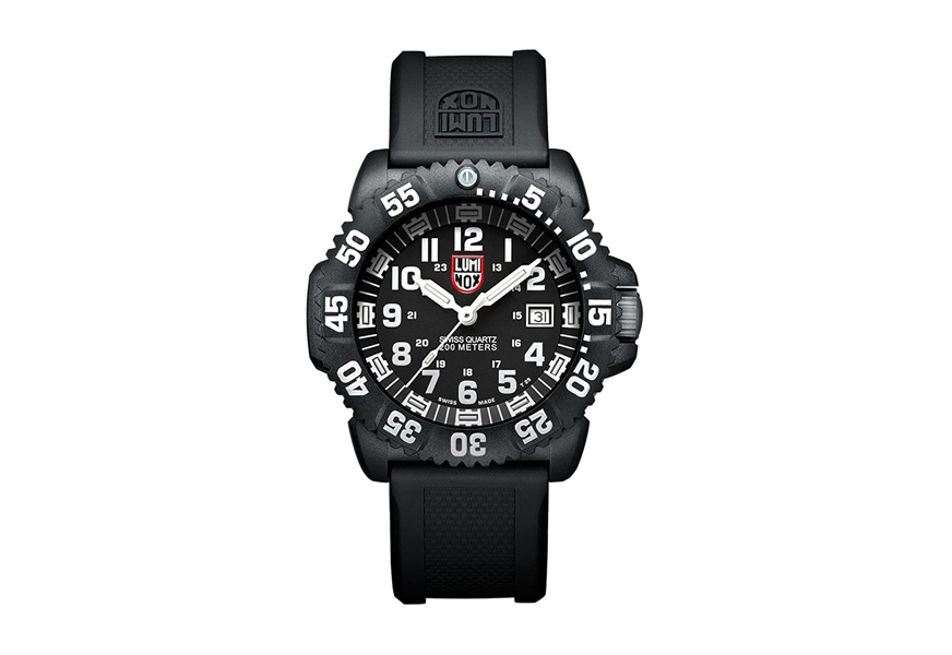 luminox men's 8815 black resin military watch