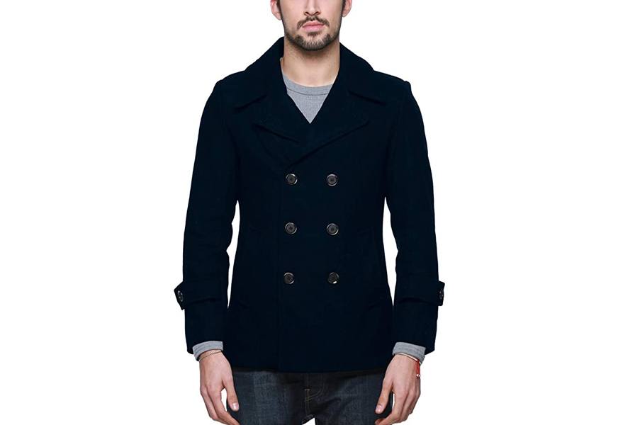 match wool classic men's peacoat