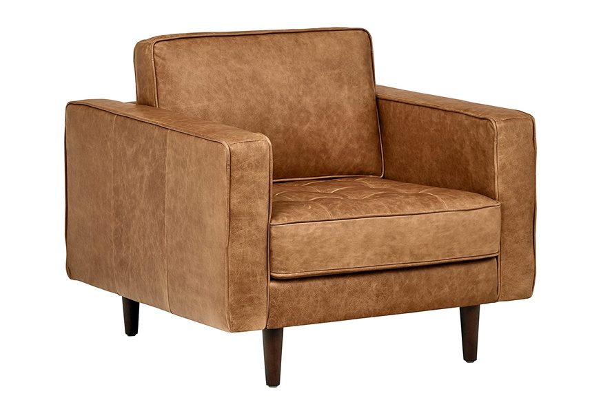 rivet aiden tufted mid century accent chair
