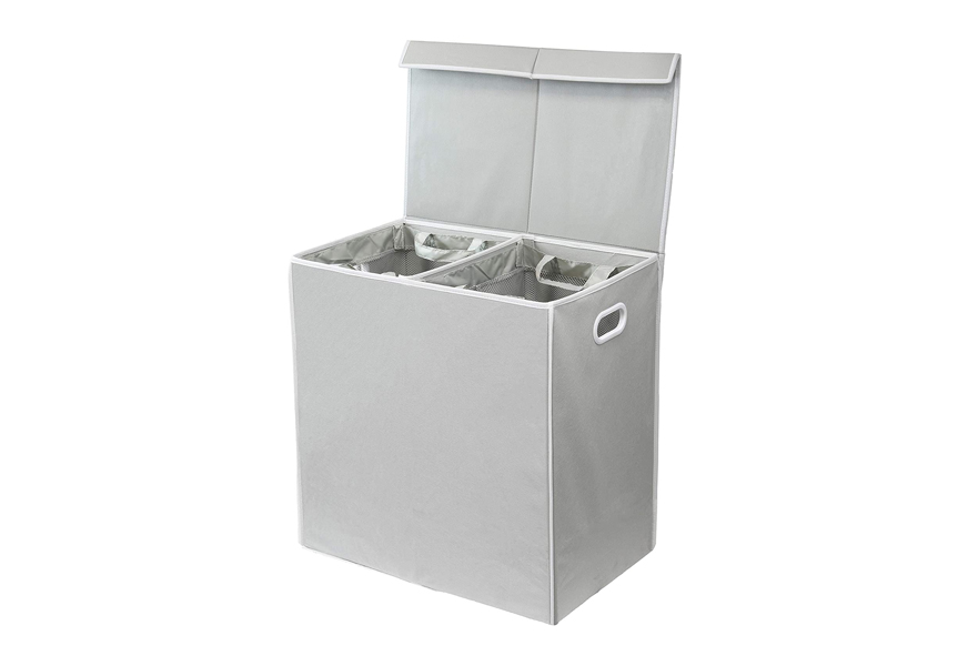 simple houseware double laundry hamper