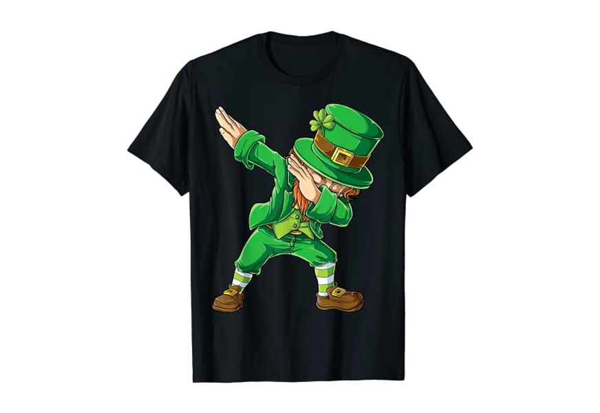 st patricks day dabbing leprechaun dab t shirt