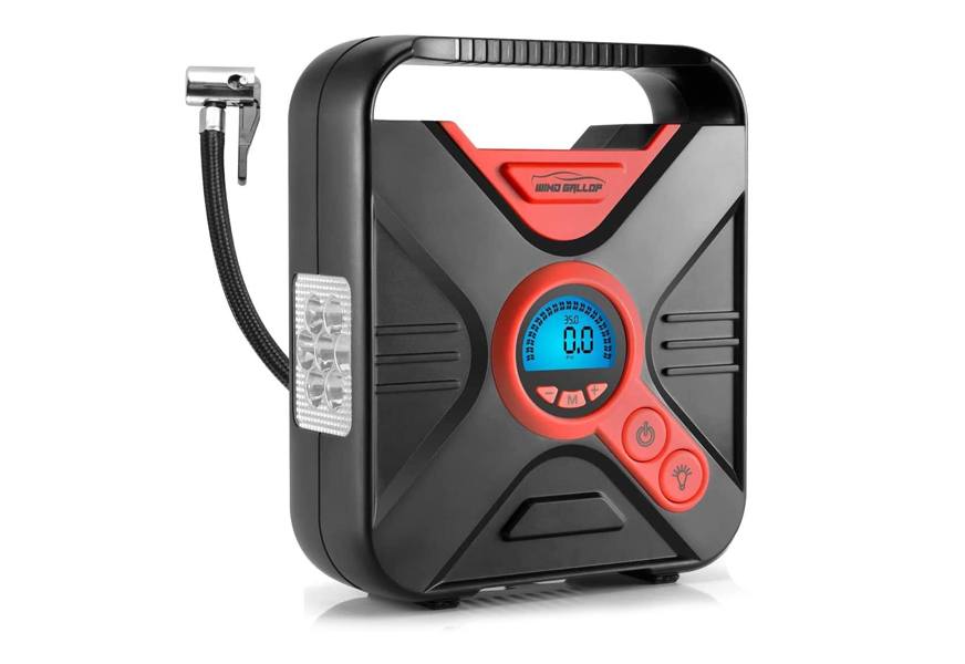 windgallop portable air compressor tire inflator air pump for car