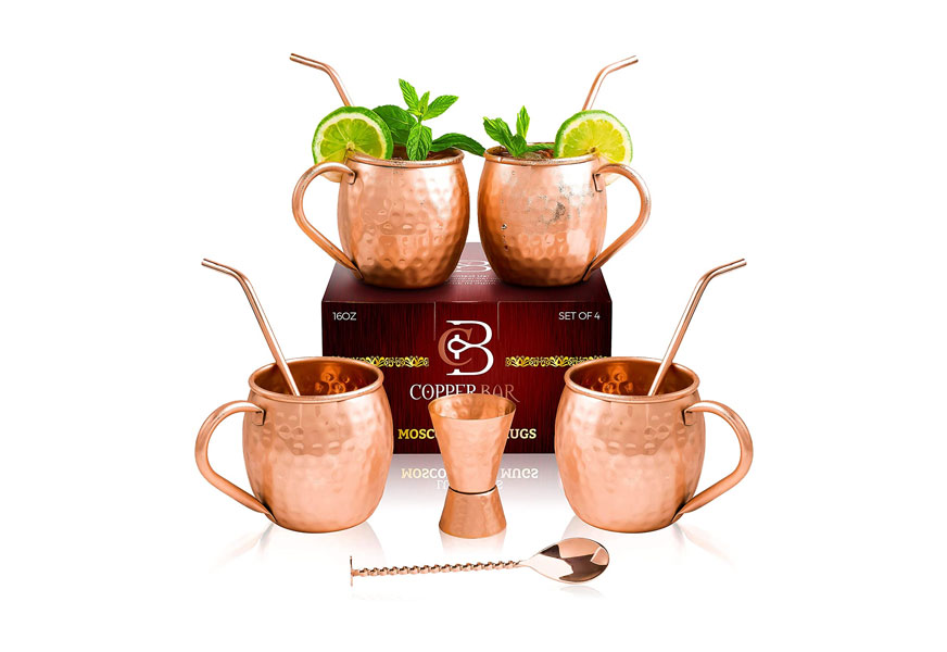 copper bar handcrafted moscow mule copper mugs