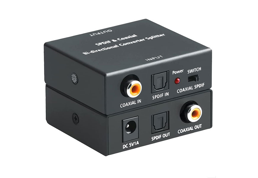 roofull optical to coaxial or coax to optical digital audio converter