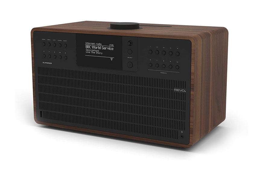 revo supercd walnut black internet radio