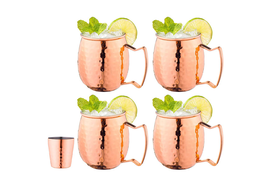royalty art moscow mule copper mugs with handles