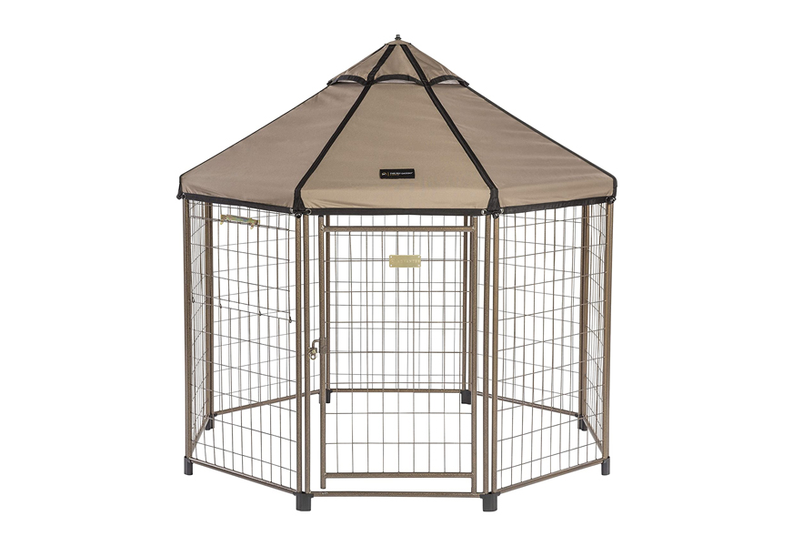 advantek pet gazebo outdoor metal dog kennel