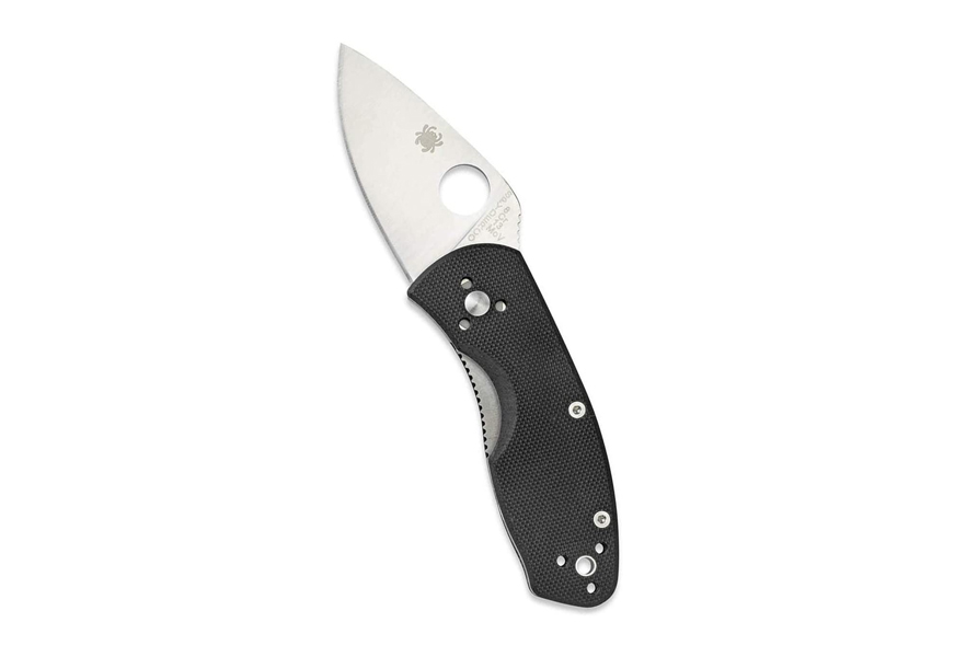 ambitious black g-10 plain ege knife
