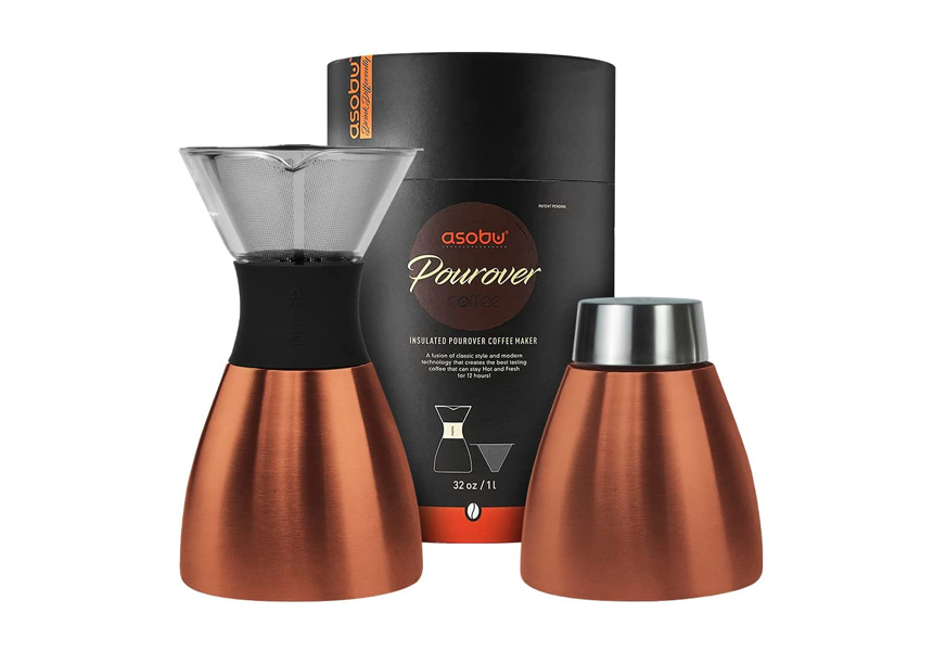 asobu copper insulated pour over coffee maker