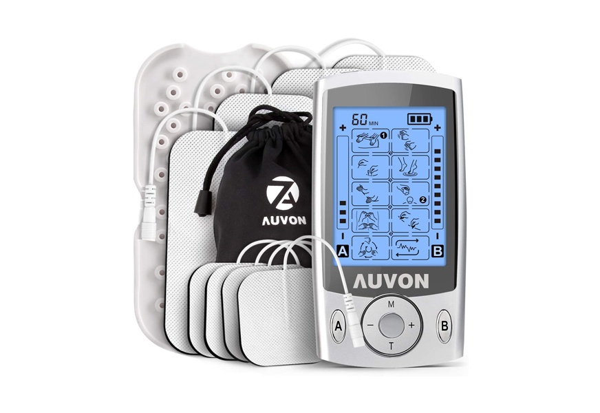 auvon dual channel tens unit muscle stimulator