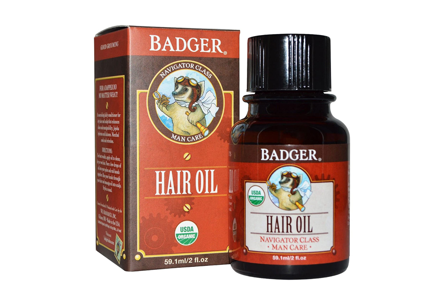 badger men's hair oil