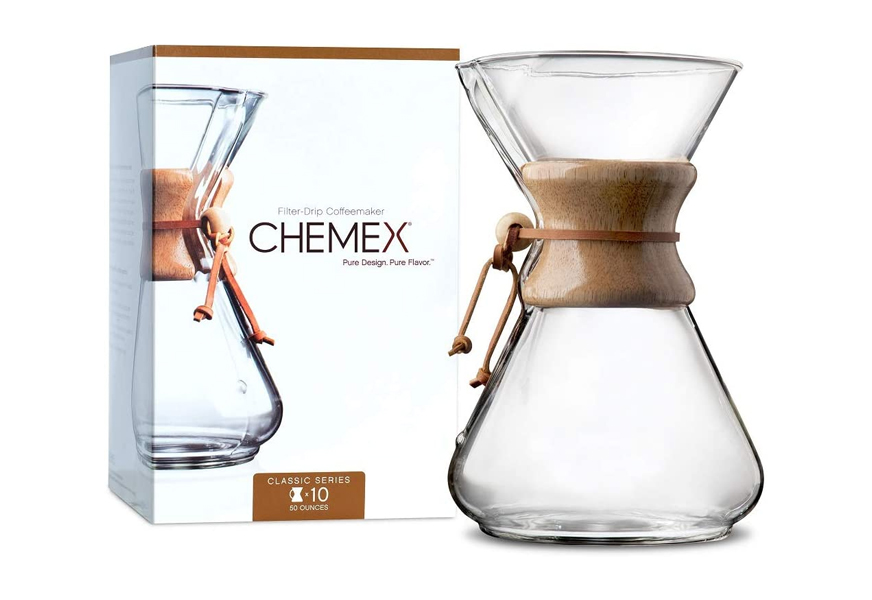 chemex classic series pour-over glass coffee maker