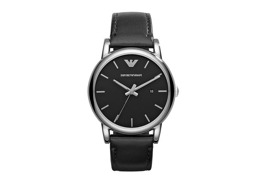 emporio armani classic leather watch