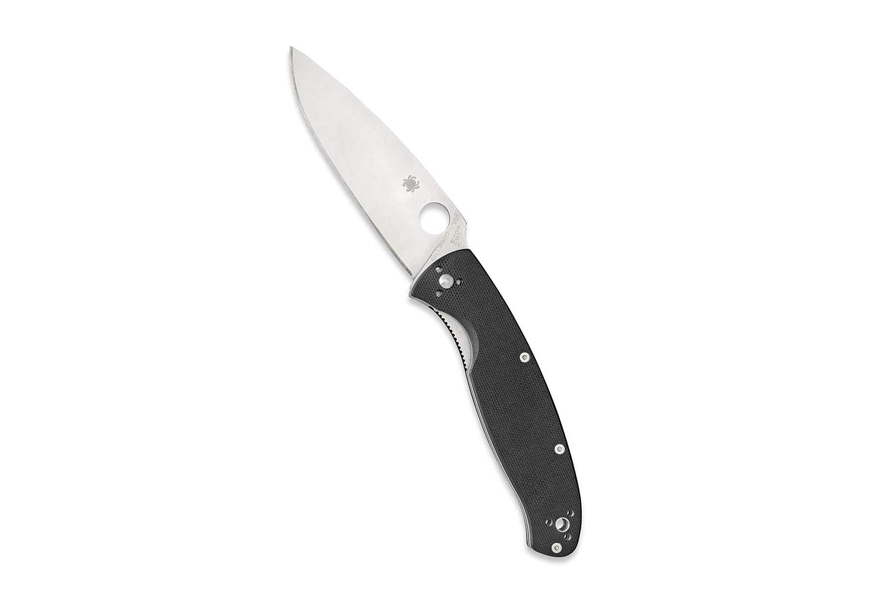 g-10 plain edge spyderco knife