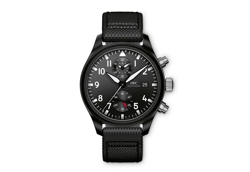 iwc pilot's top gun automatic chronograph mens watch