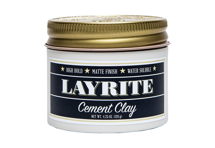 layrite hair clay (cement)