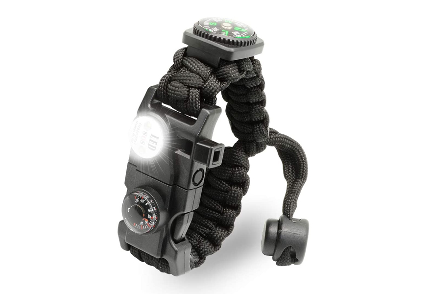 lemotech 21 in 1 adjustable paracord survival bracelet