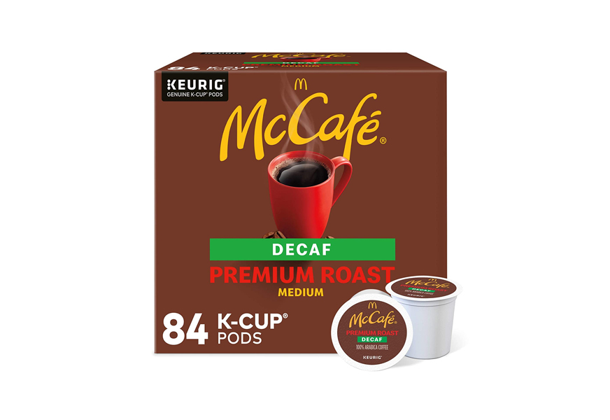 mccafe decaf premium roast keurig k cup coffee pods