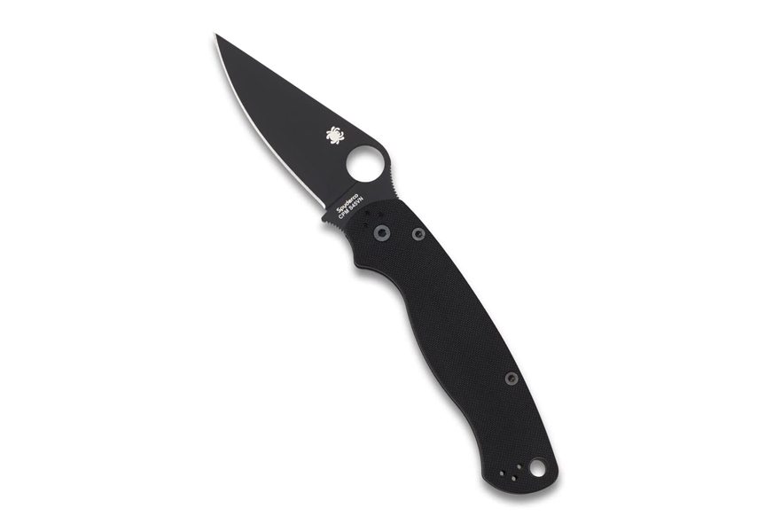 paramilitary 2 g-10 plain edge spyderco knife